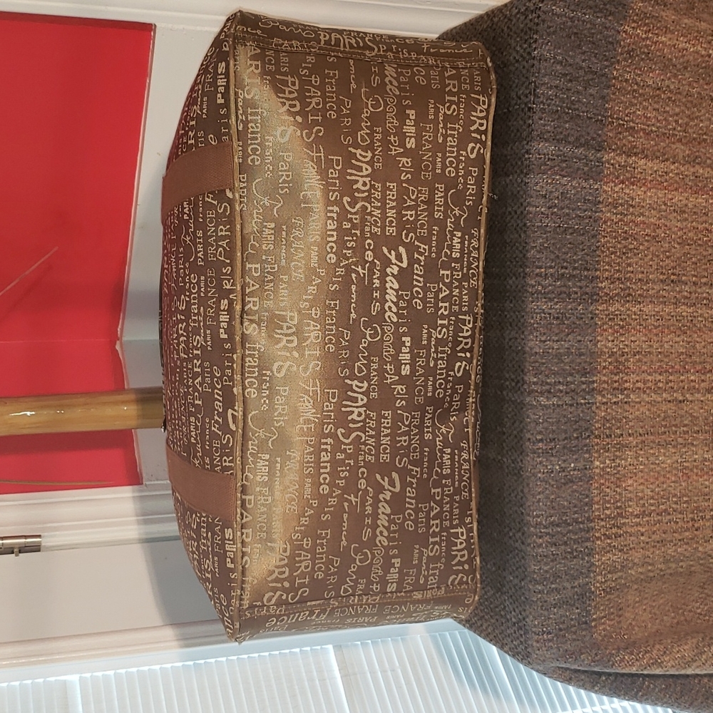 ππ€π VINTAGE FRANCE PARIS TAPESTRY CARRY-ON WEEKENDER TRAVEL LUGGAGE TOUR BAG - Picture 8 of 14